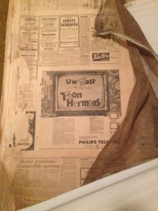 historie aan de muur